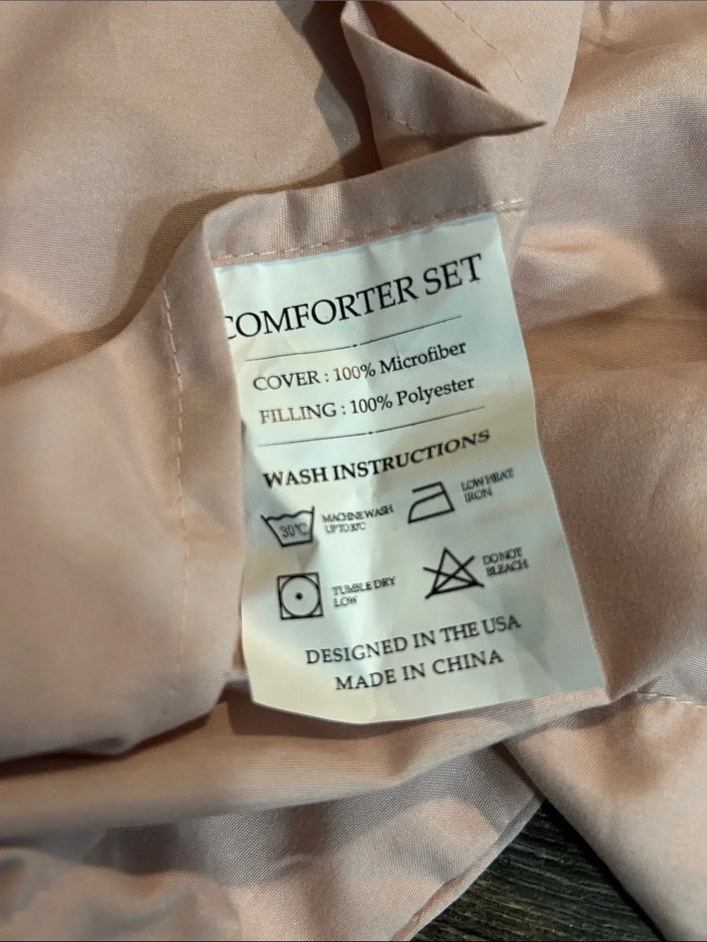 Standard Size Soft Pink Textured Pillow Sham - Home Bedding